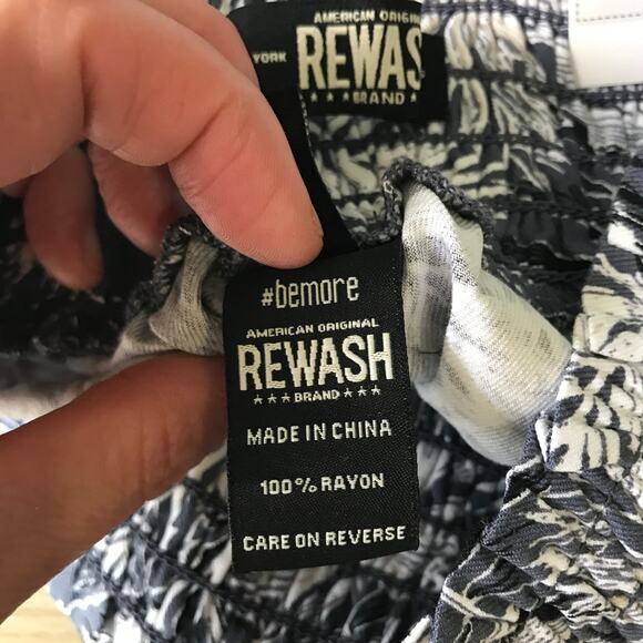 Rewash Shorts Womens Small Blue Floral Flutter‎ Loose Flowy Tropical Summer - Picture 12 of 13